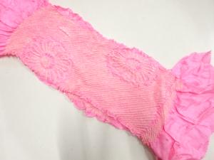 正絹　絞り　帯揚げ